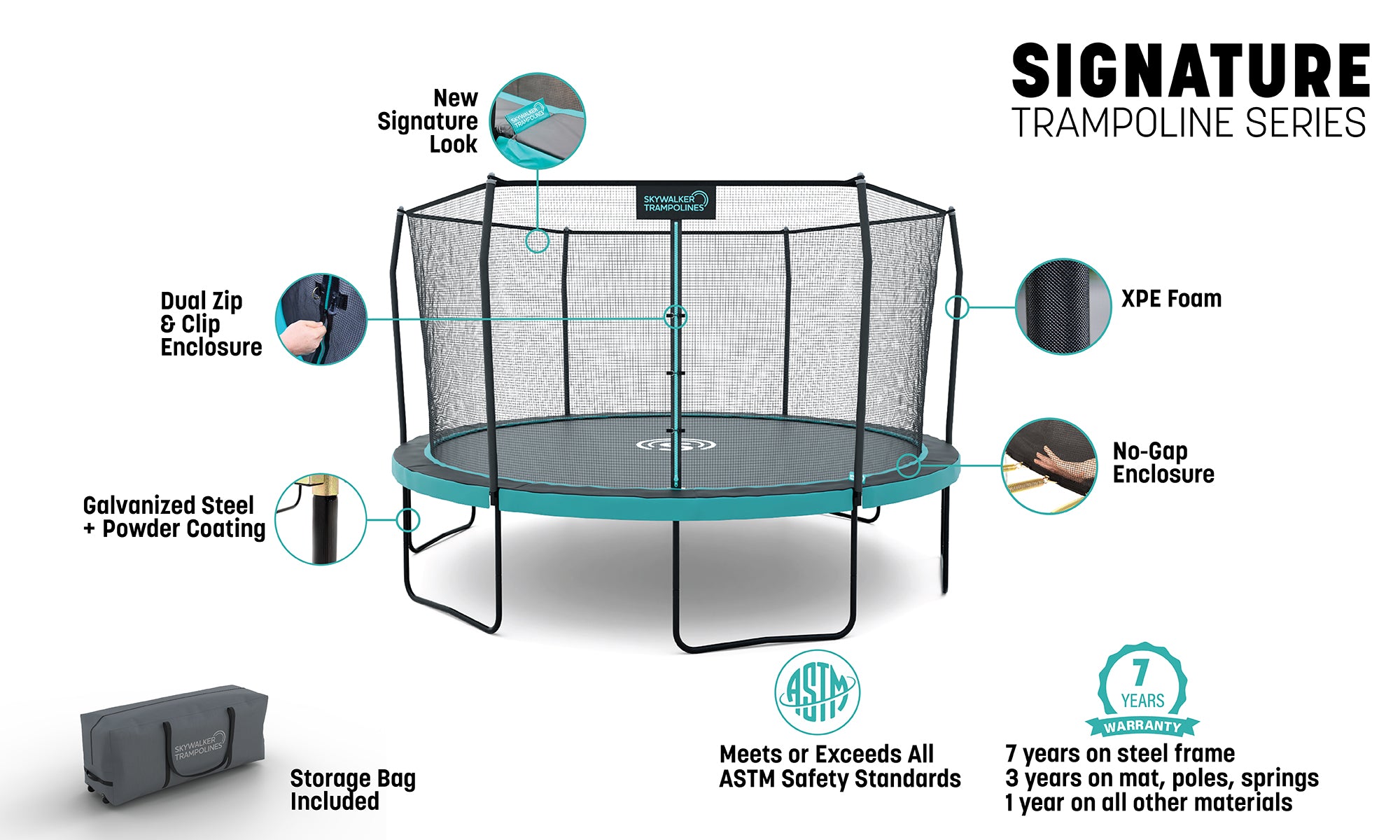 Rectangle trampoline