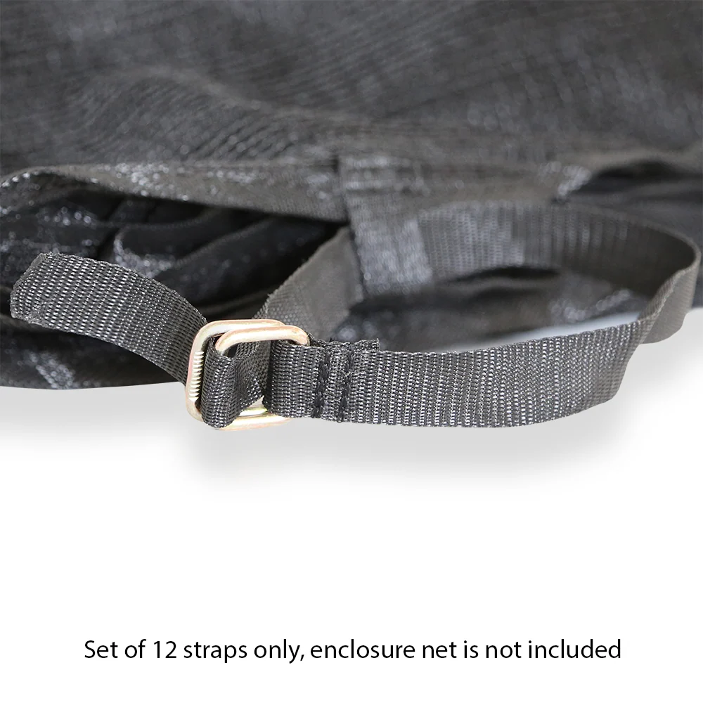 Skywalker Trampolines 12-Piece Enclosure Strap Set with D-Rings