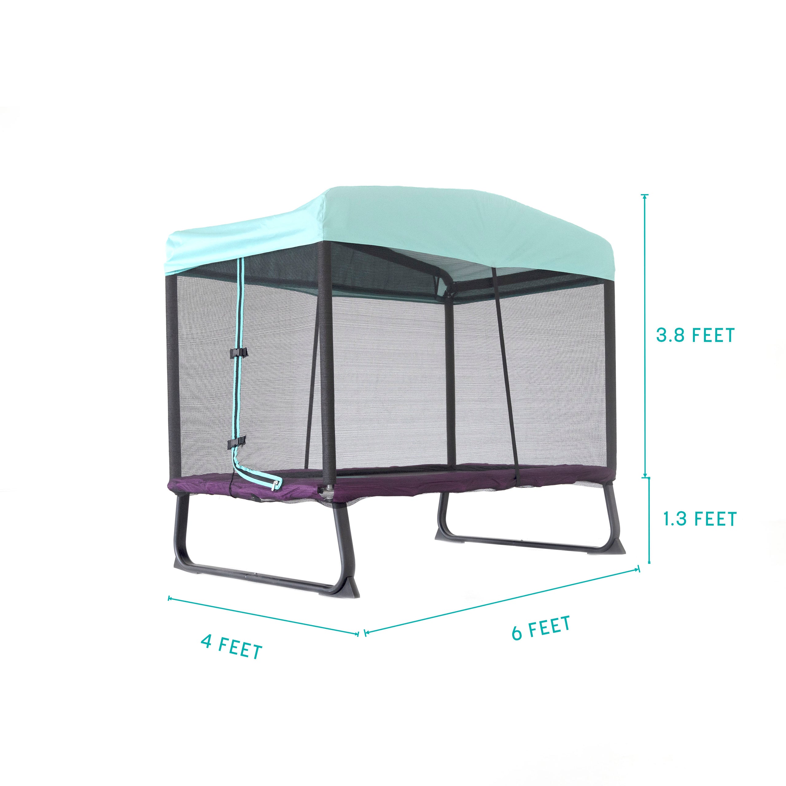 Skywalker Trampolines 6 x 4 Ft. Rectangle Eeyore Mini Trampoline