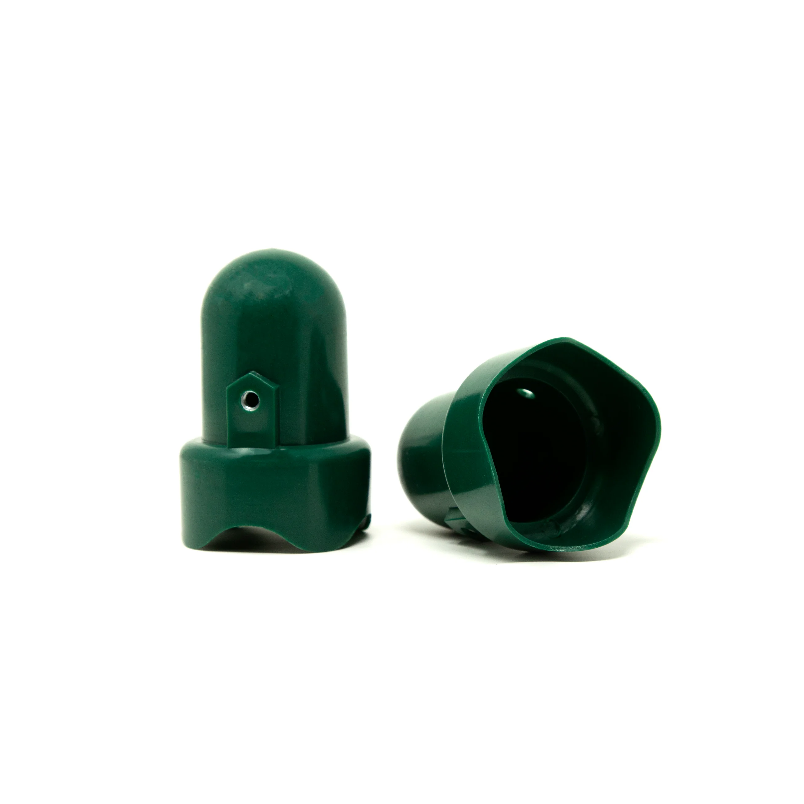 Green Pole Cap 1.75 Inch for Enclosure Poles, Qty 2