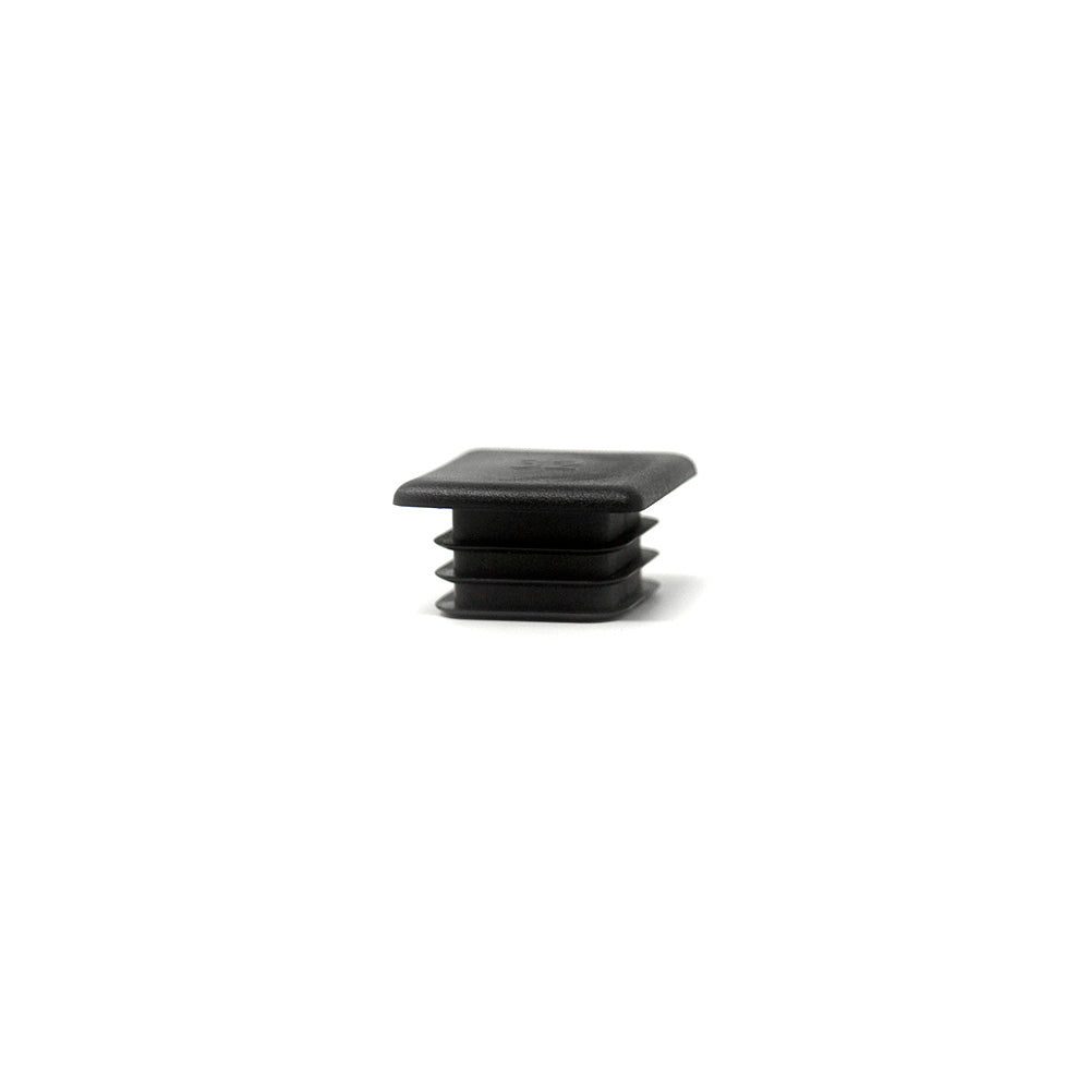 Black Rubber End Caps for Enclosure Pole T-Socket, Qty 2