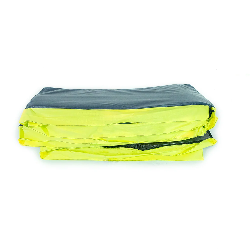 13' Round Spring Pad in Dual Navy and Lime Green