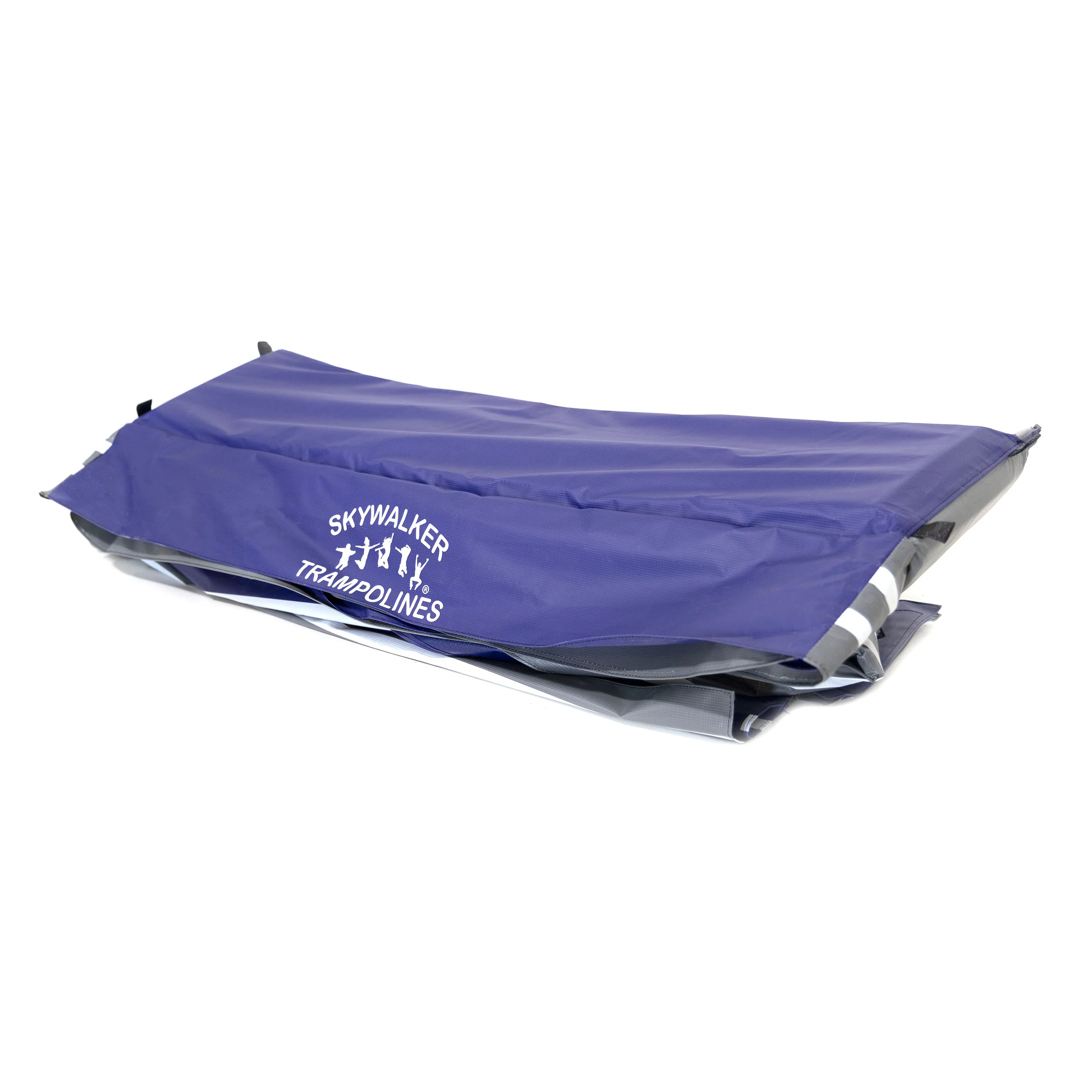 15 Ft. Square Trampoline Spring Pad in Reversible Blue and Grey