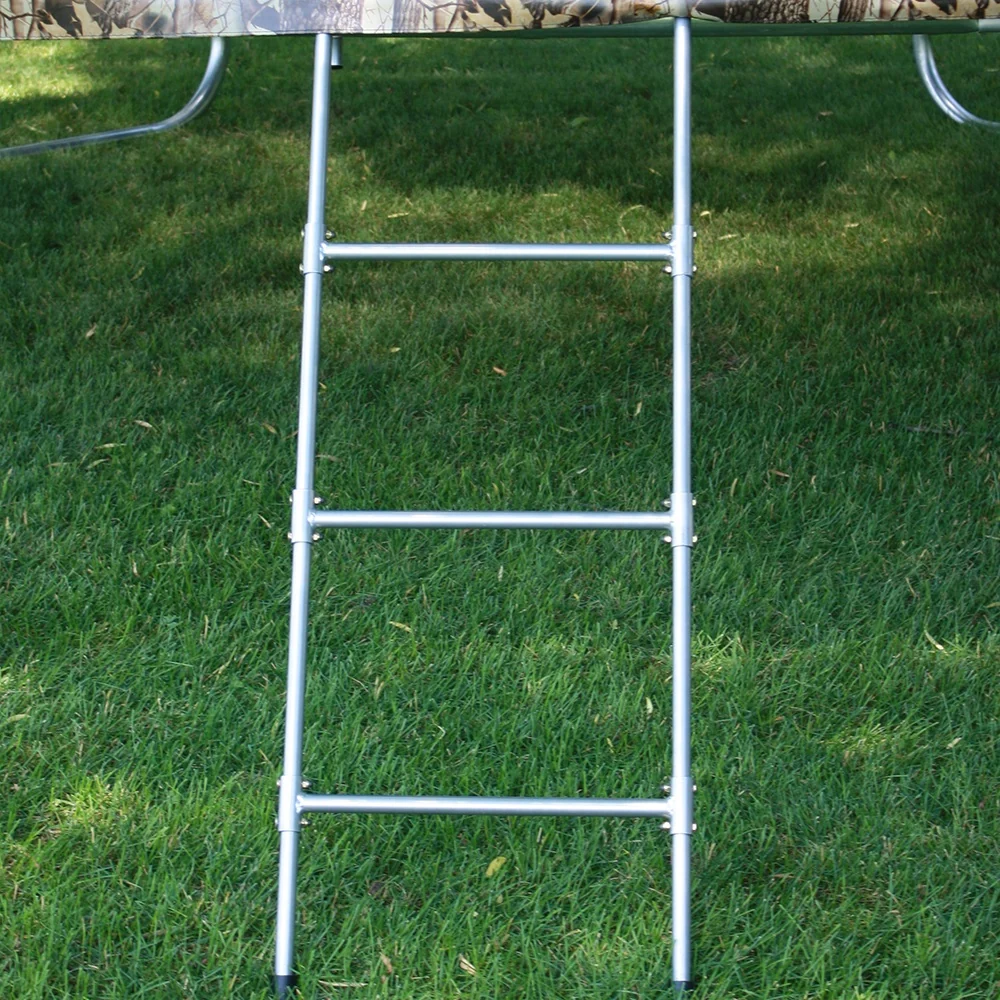 3-Rung Trampoline Ladder with Powder-Coated Steel