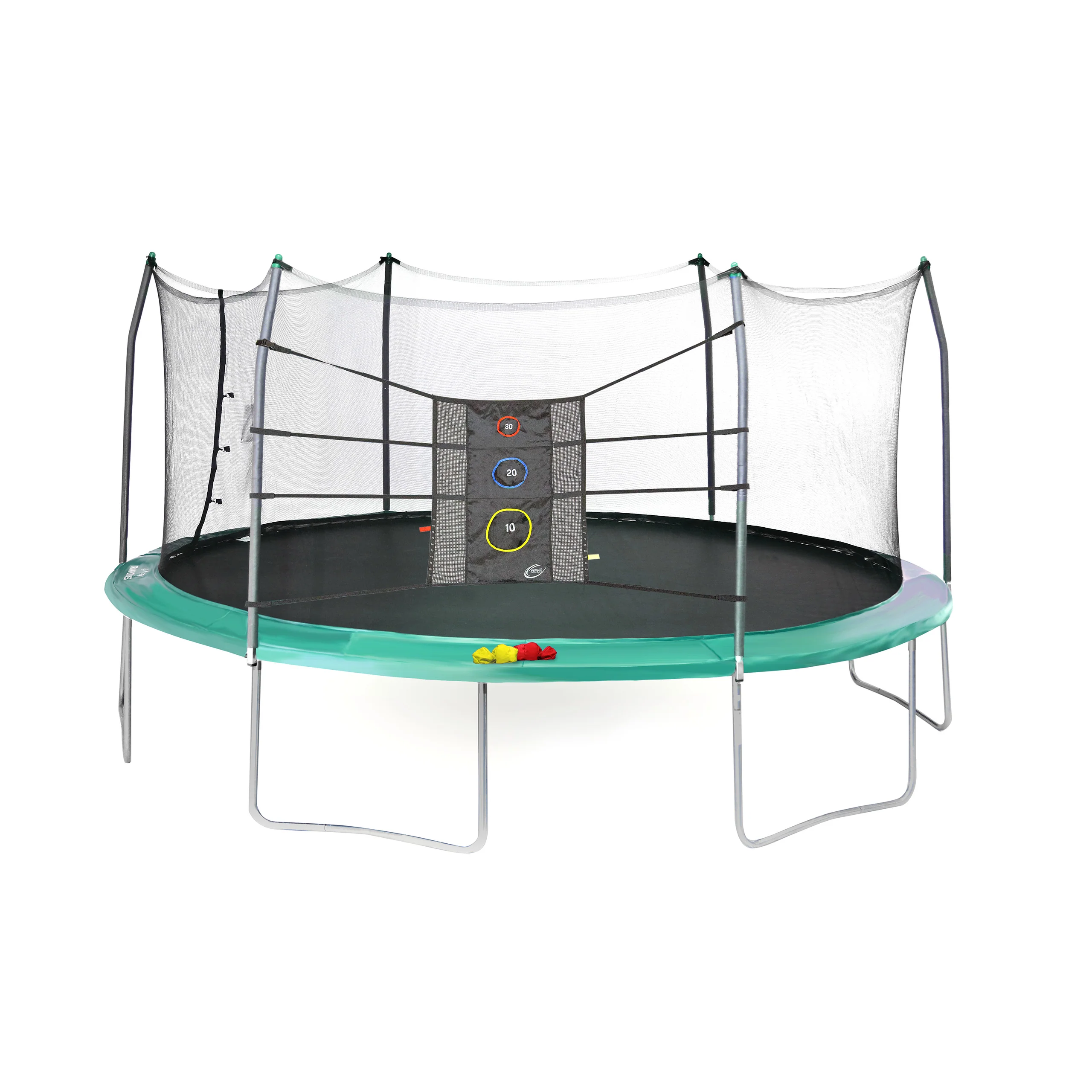 17' Oval with Enclosure Net and Triple Toss Game