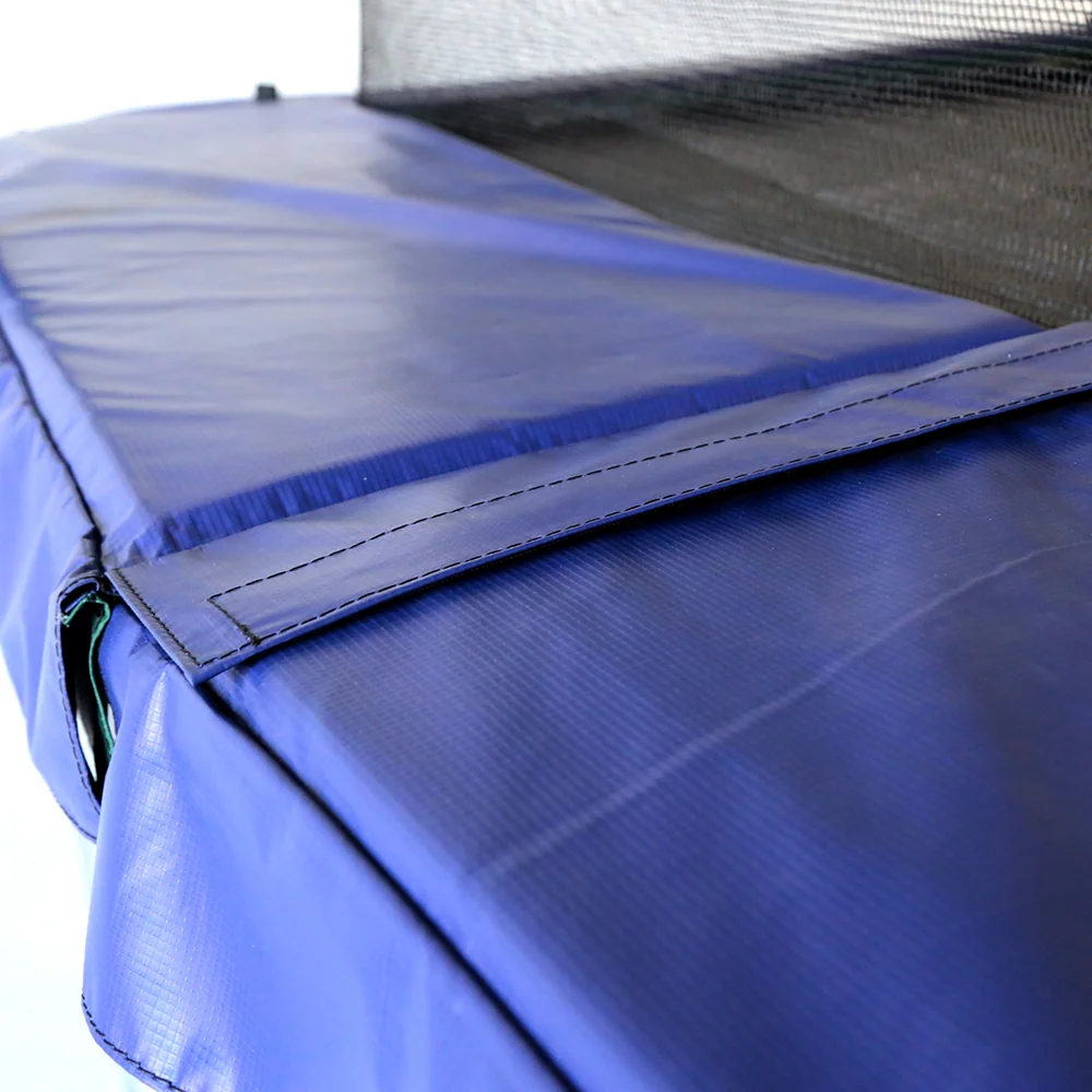 17'x10' Rectangle Trampoline Spring Pad in Reversible Blue and Green