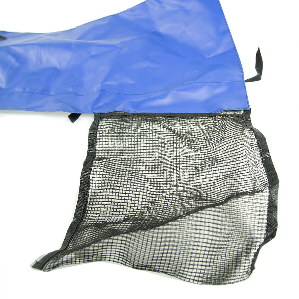 Blue Door Mat with Attached 2 Pocket Shoe Bag for Trampolines