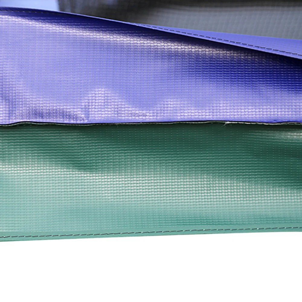17'x10' Rectangle Trampoline Spring Pad in Reversible Blue and Green