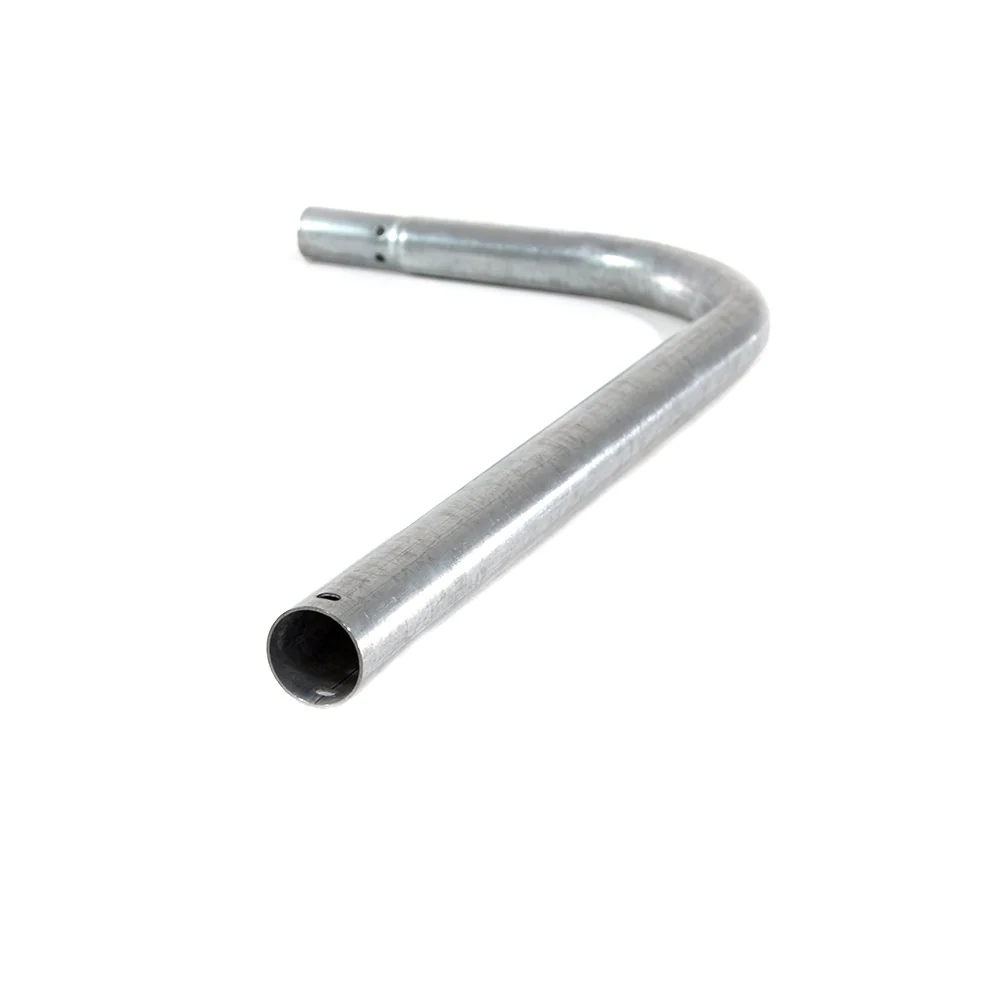 12' Square Curved Leg Female Replacement Part in Galvanized Steel