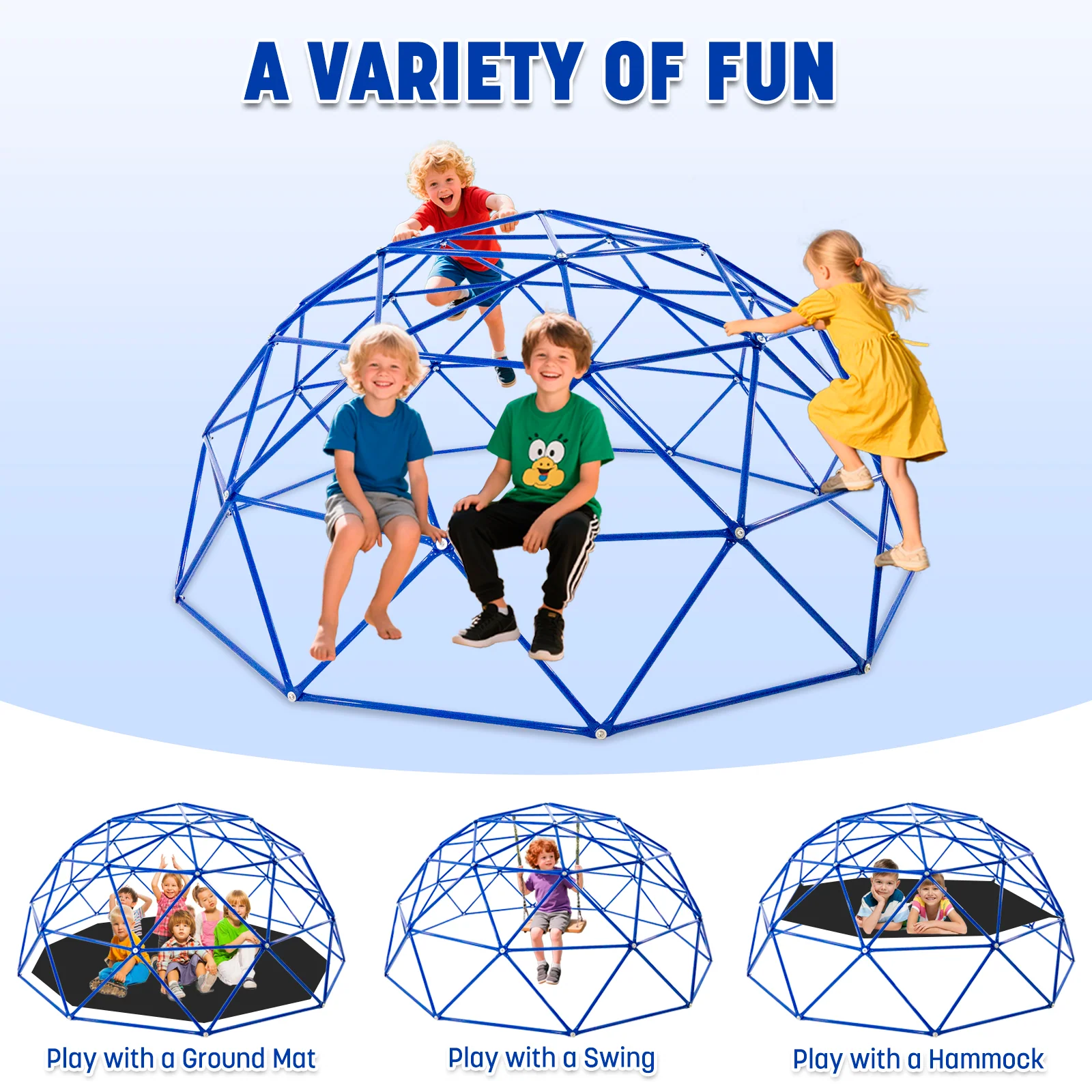 ActivPlay 9英尺Geo Dome攀爬架