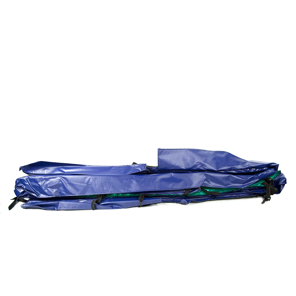 17'x10' Rectangle Trampoline Spring Pad in Reversible Blue and Green