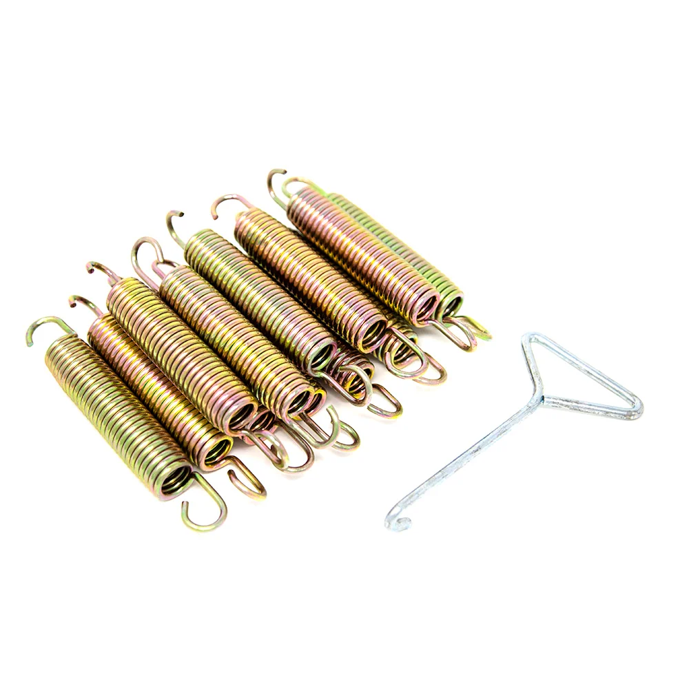 5.5" Galvanized Steel Springs, 1.0" Diameter, Qty 12 with Spring Puller
