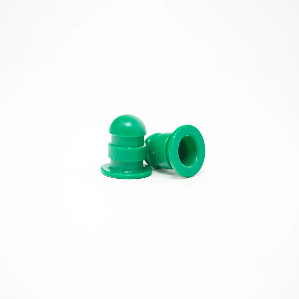 Green Mini Pole Cap Replacement for Trampolines, Qty 2
