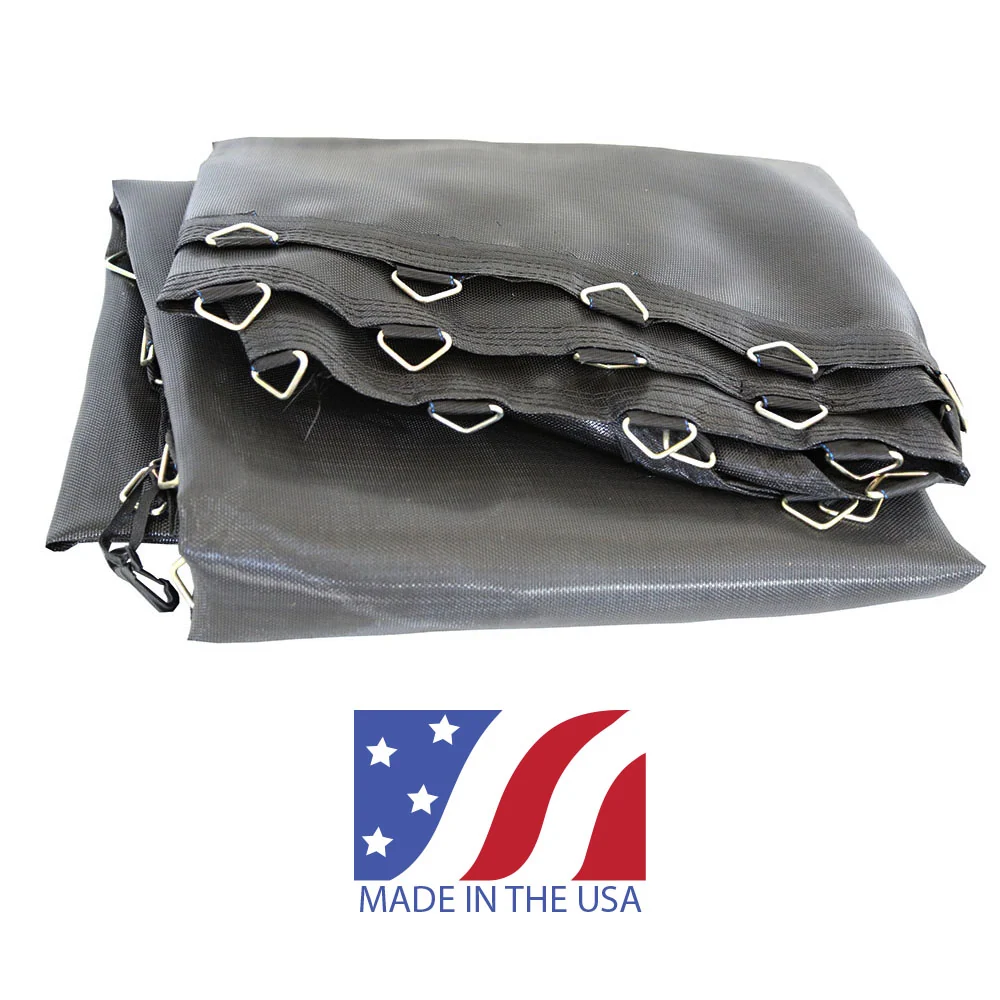 13' Square Replacement Jump Mat with 84 V-Rings, Made in the USA