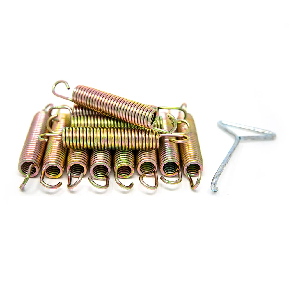 5.5" Galvanized Steel Springs, 1.0" Diameter, Qty 12 with Spring Puller