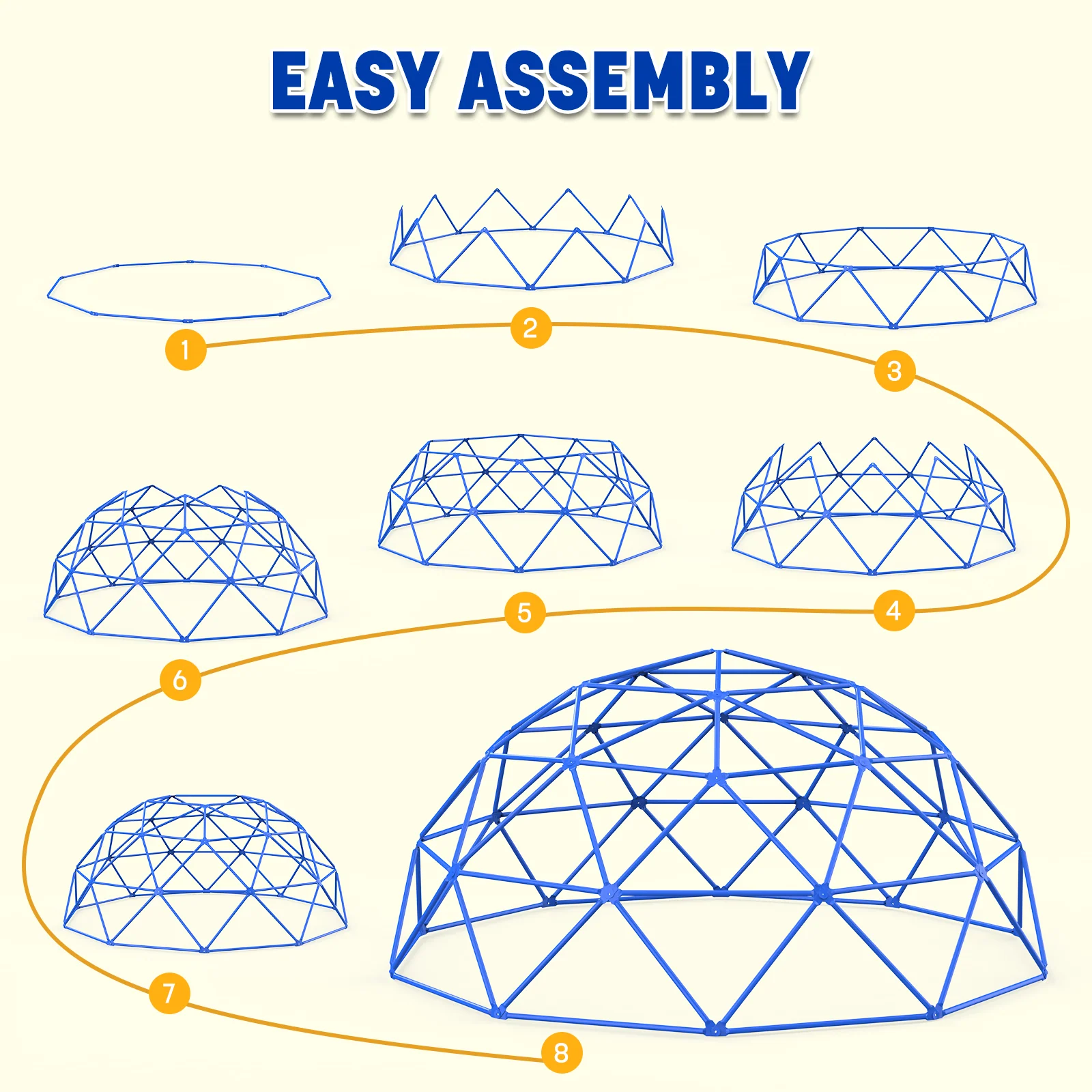 ActivPlay 9英尺Geo Dome攀爬架