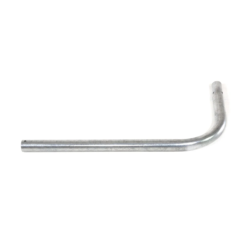 12' Square Curved Leg Female Replacement Part in Galvanized Steel
