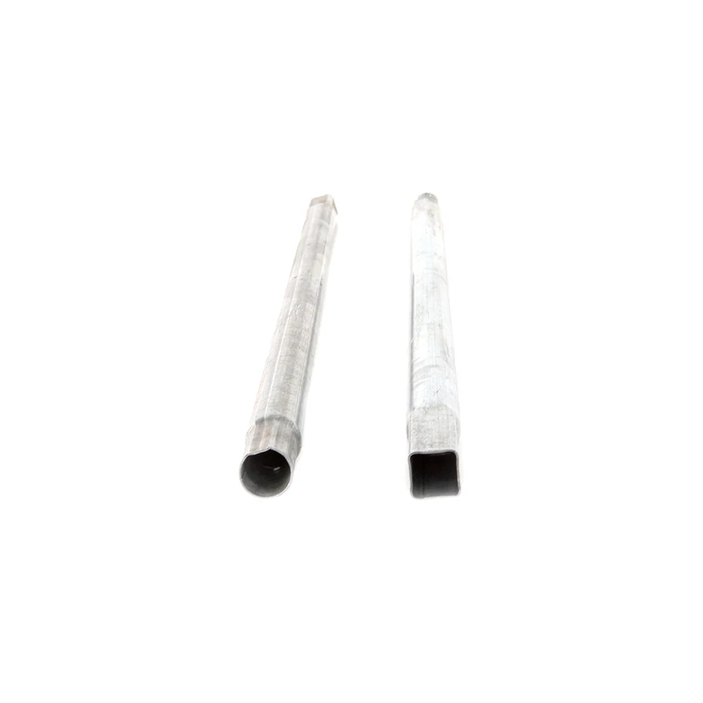 Lower Enclosure Straight Tubes, Set of 2 Galvanized Steel Poles