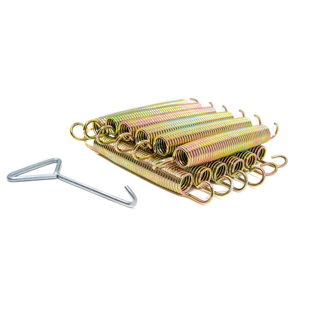 7.5 Inch Trampoline Springs, 1 Inch Diameter, 12 Pack with Puller