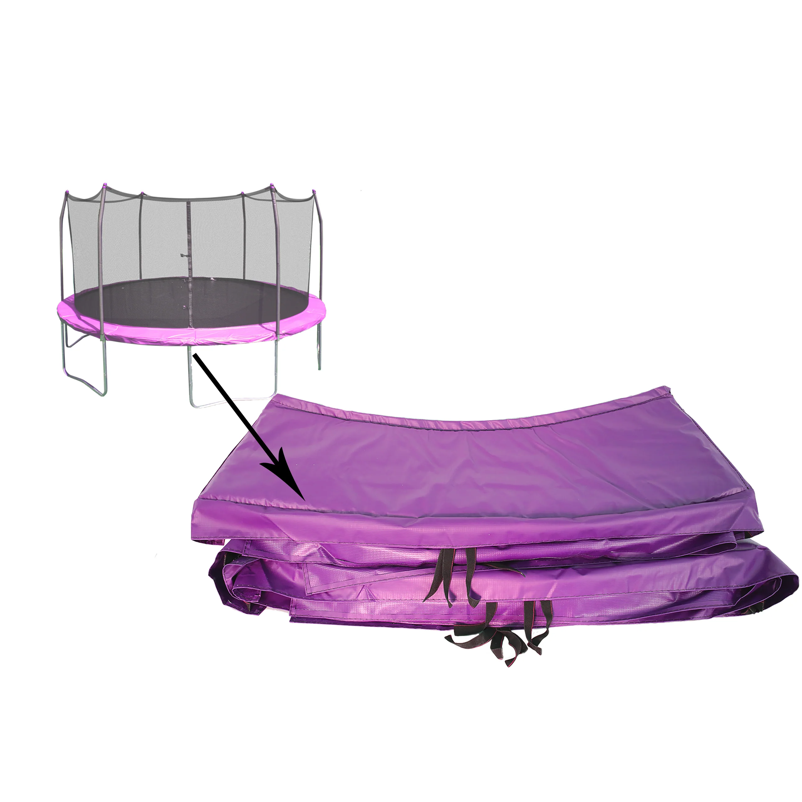 14' Round Spring Pad in Purple