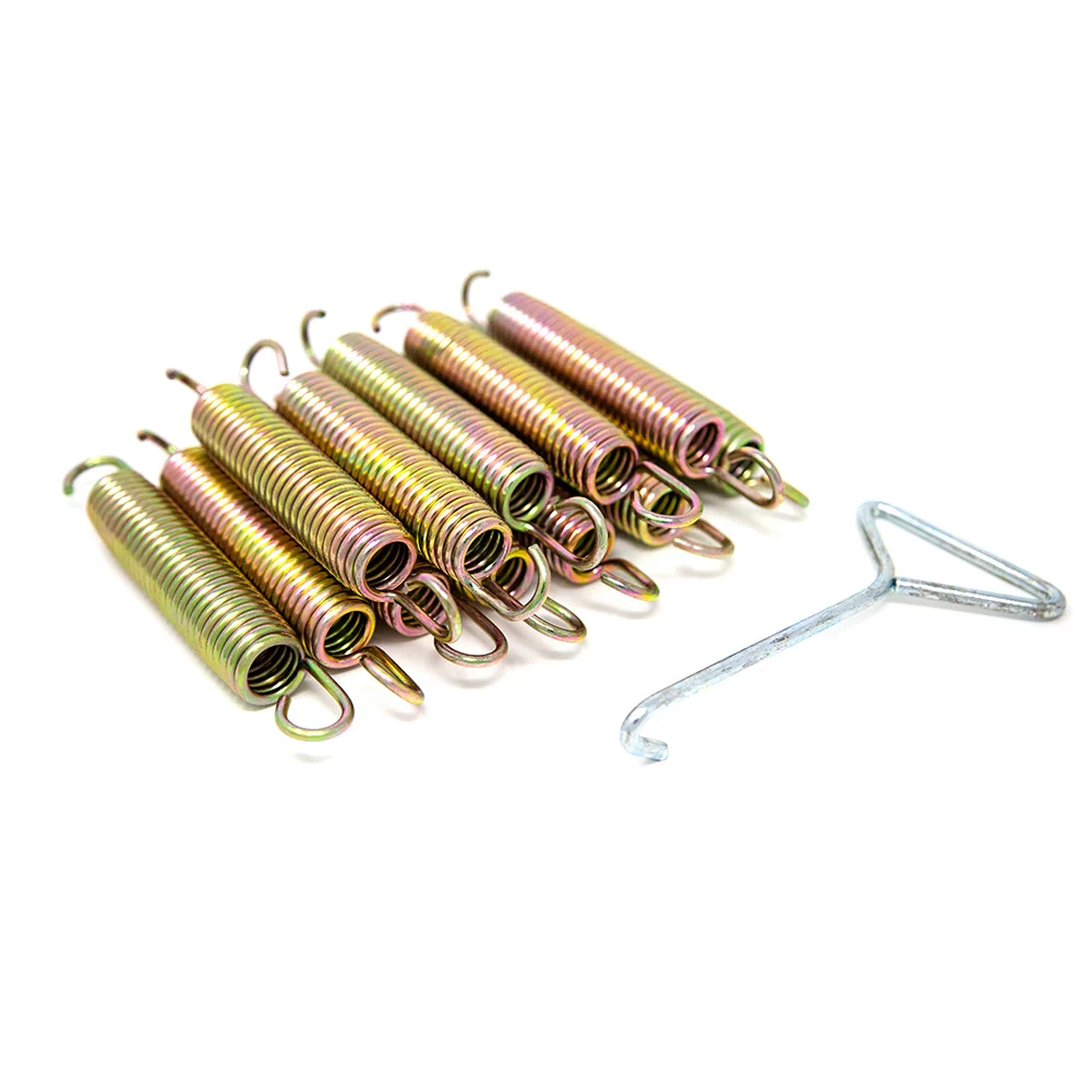 5.5" Galvanized Steel Springs, 1.0" Diameter, Qty 12 with Spring Puller