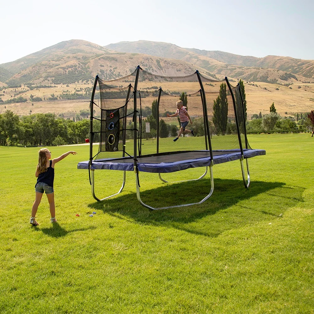 Triple Toss Game Trampoline Accessory with Six Bean Bags