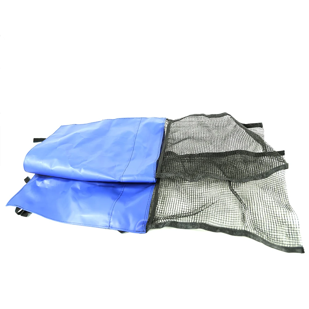 Blue Door Mat with Attached 2 Pocket Shoe Bag for Trampolines