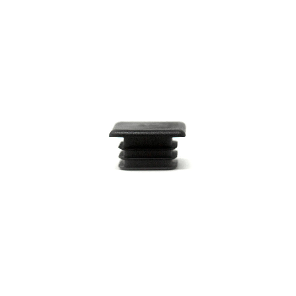 Black Rubber End Caps for Enclosure Pole T-Socket, Qty 2