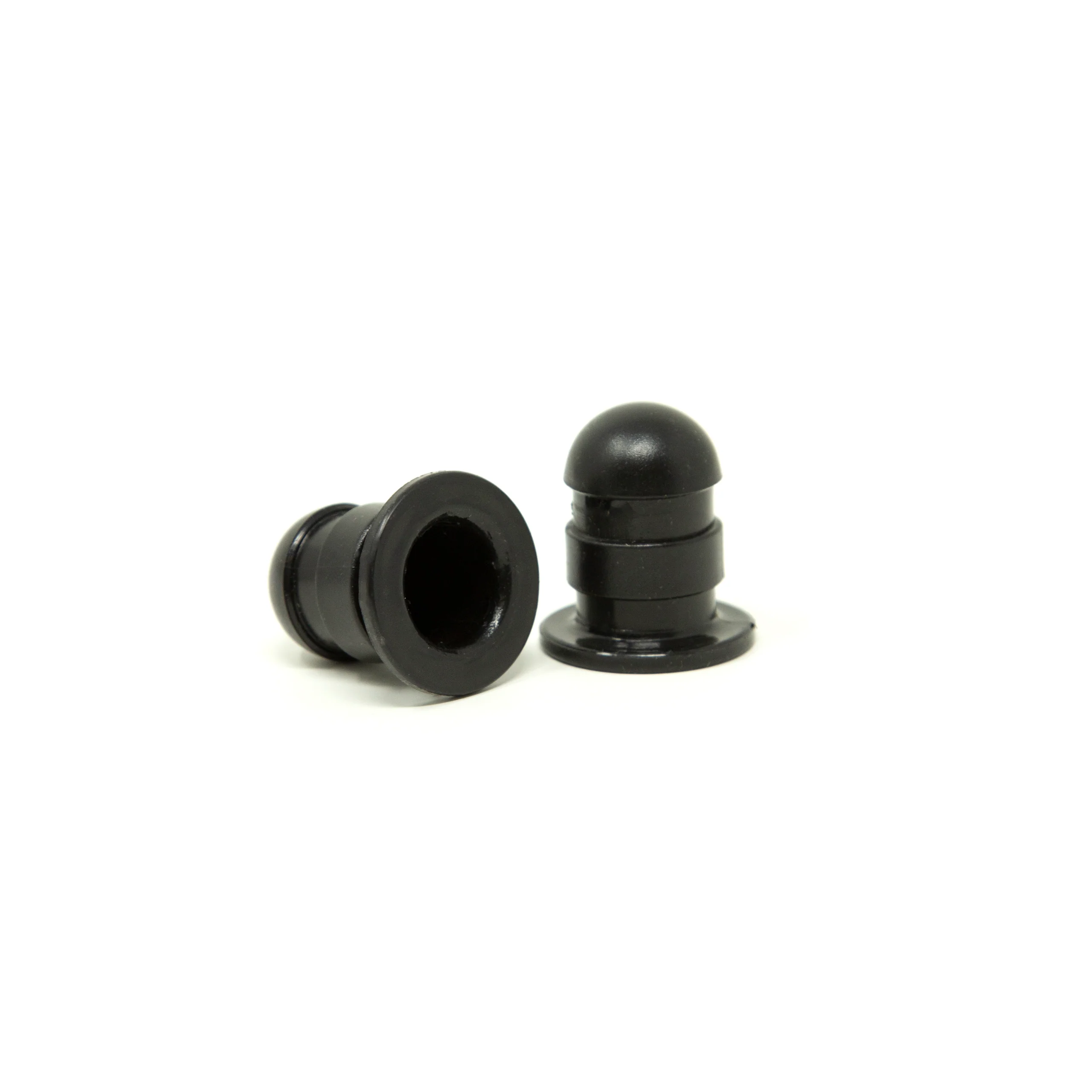 Mini Black Pole Cap Replacement, Set of 2