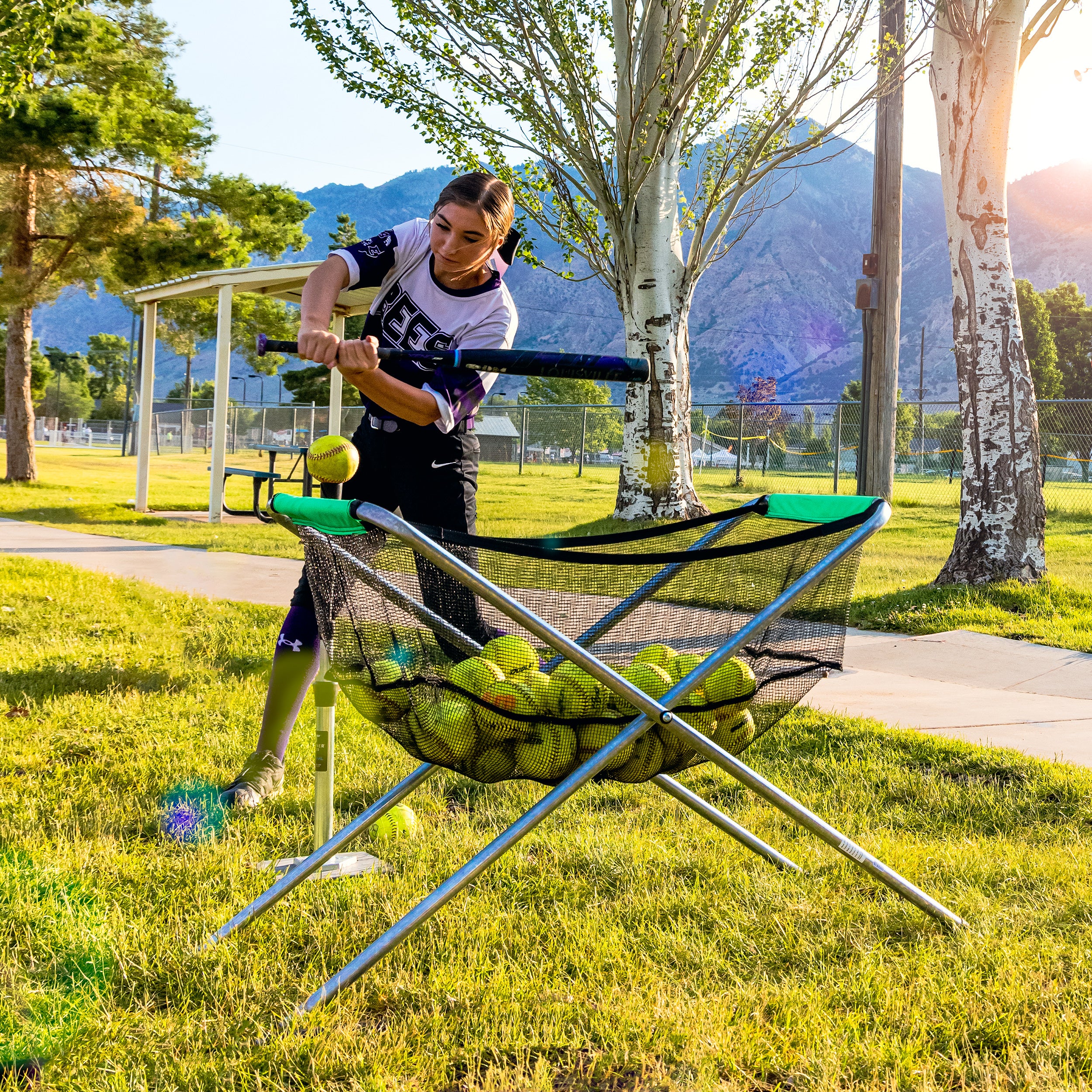 Skywalker Sports Folding Baseball and Softball Cart for Team Gear