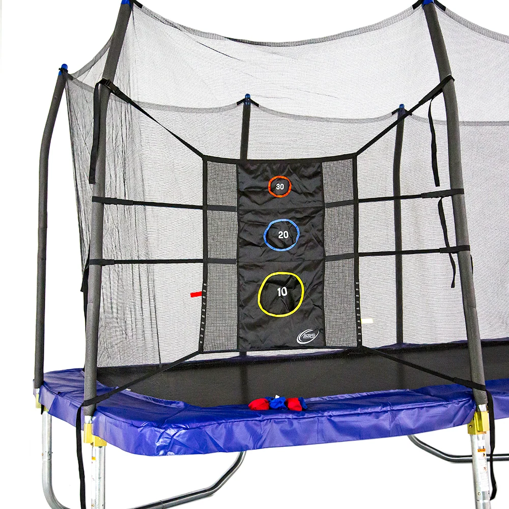 Triple Toss Game Trampoline Accessory with Six Bean Bags