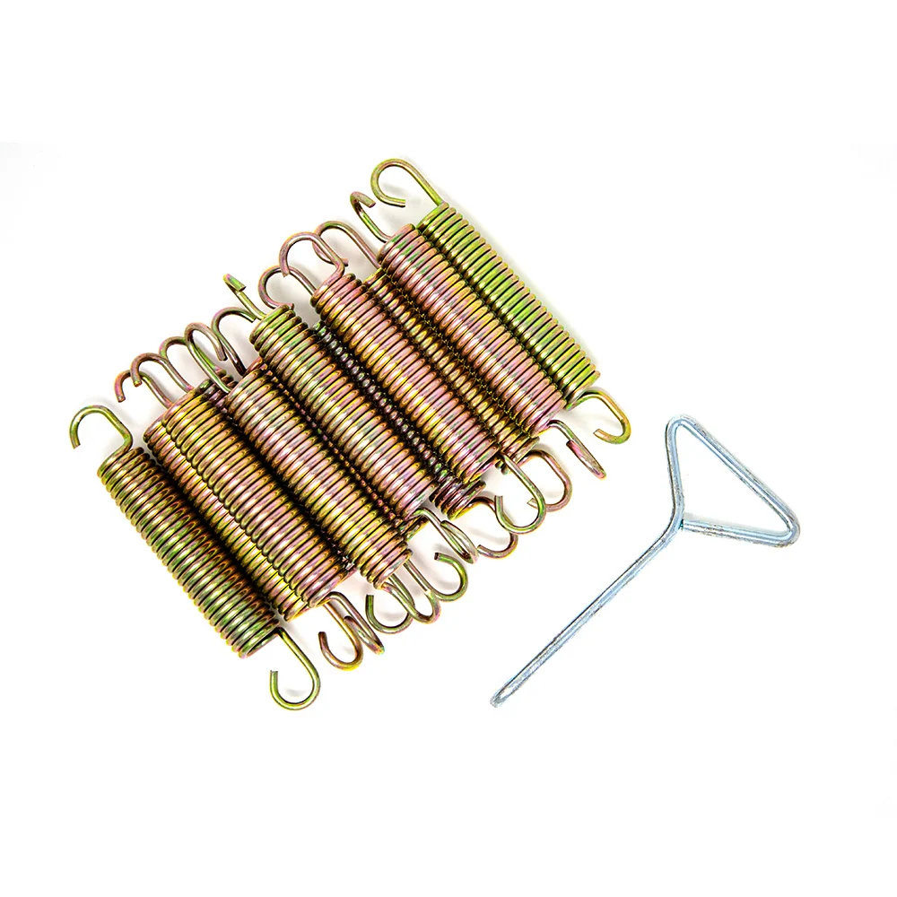5.5" Galvanized Steel Springs, 0.9" Diameter, Qty 12 with Spring Puller