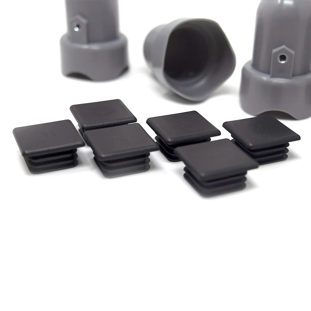 Grey Pole Cap Kit with Bolts and End Caps, Set of 6 8048 11047 8031