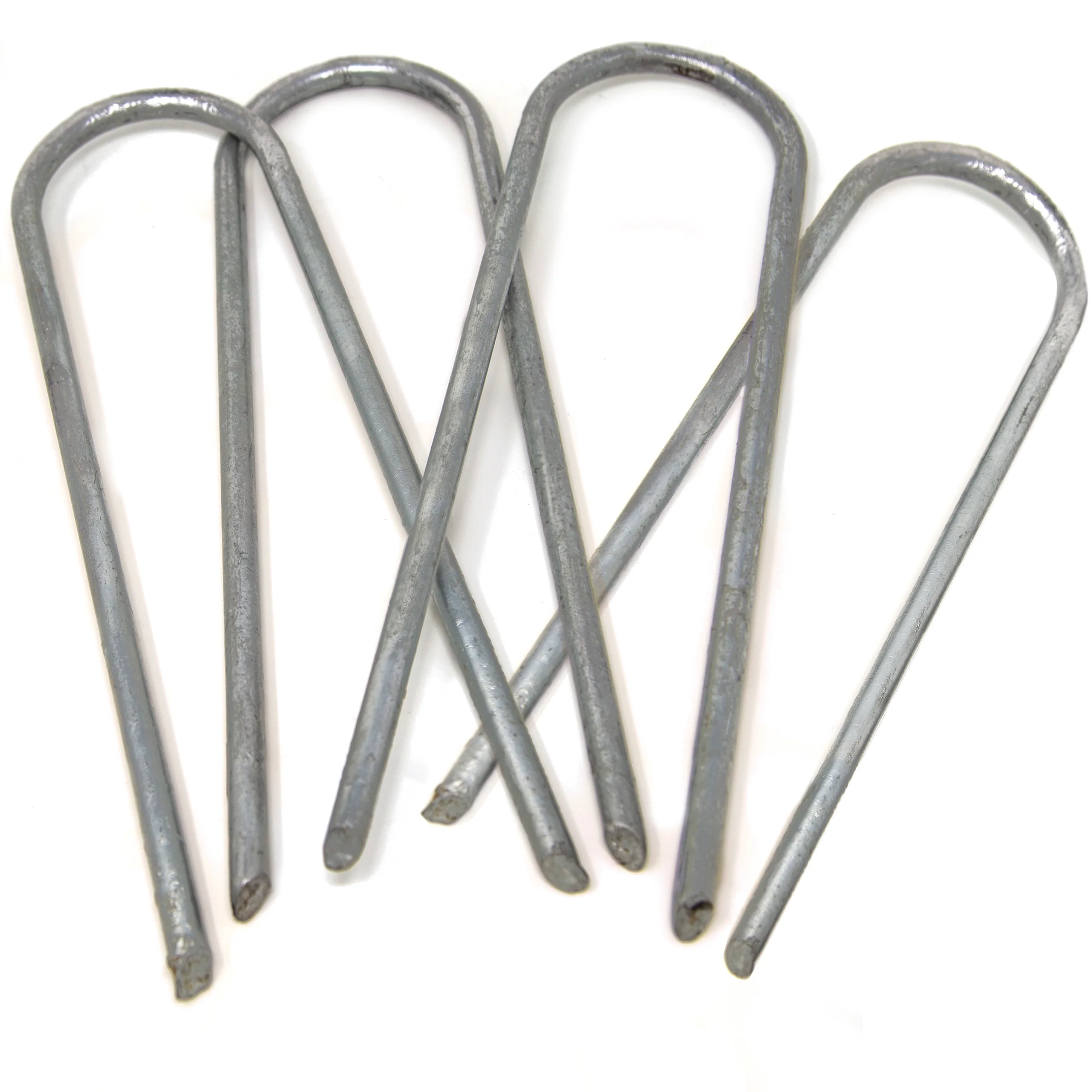 4 Pack Trampoline Wind Stakes in Galvanized Steel