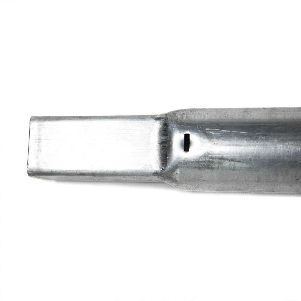 16' Square Main Frame Middle Tube - Straight Galvanized Steel Part