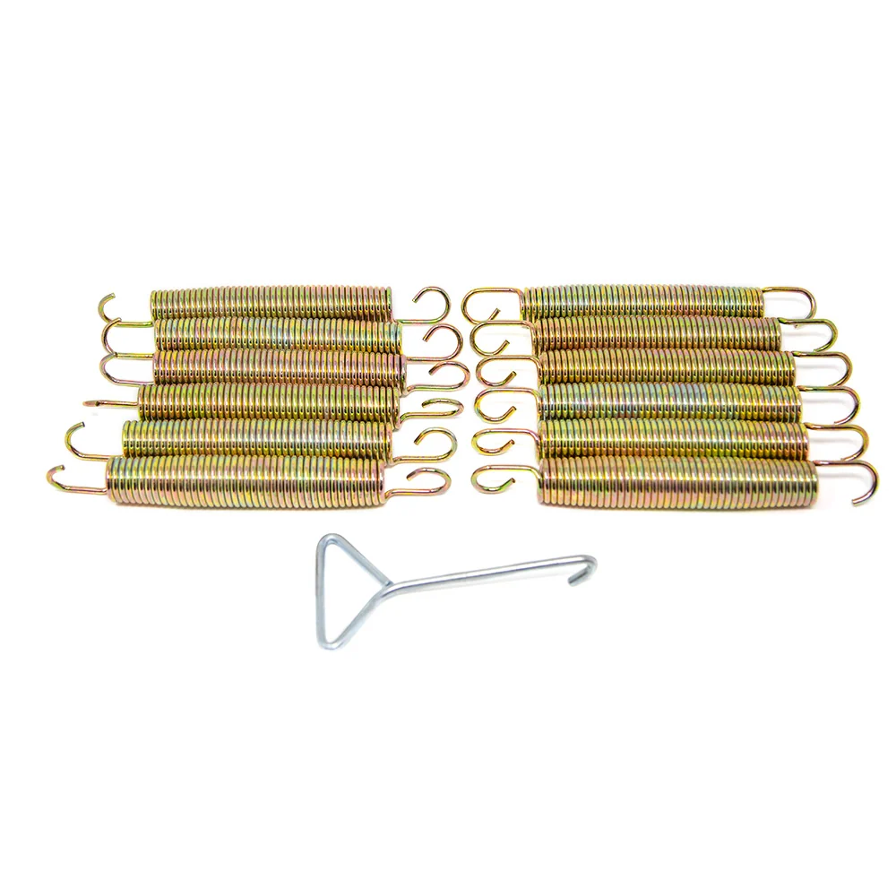 7.5 Inch Trampoline Springs, 1 Inch Diameter, 12 Pack with Puller