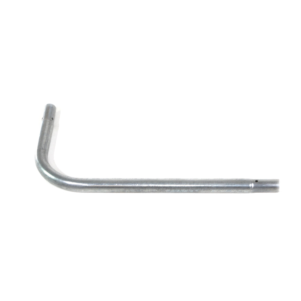 12' Square Curved Leg Male Replacement Part in Galvanized Steel