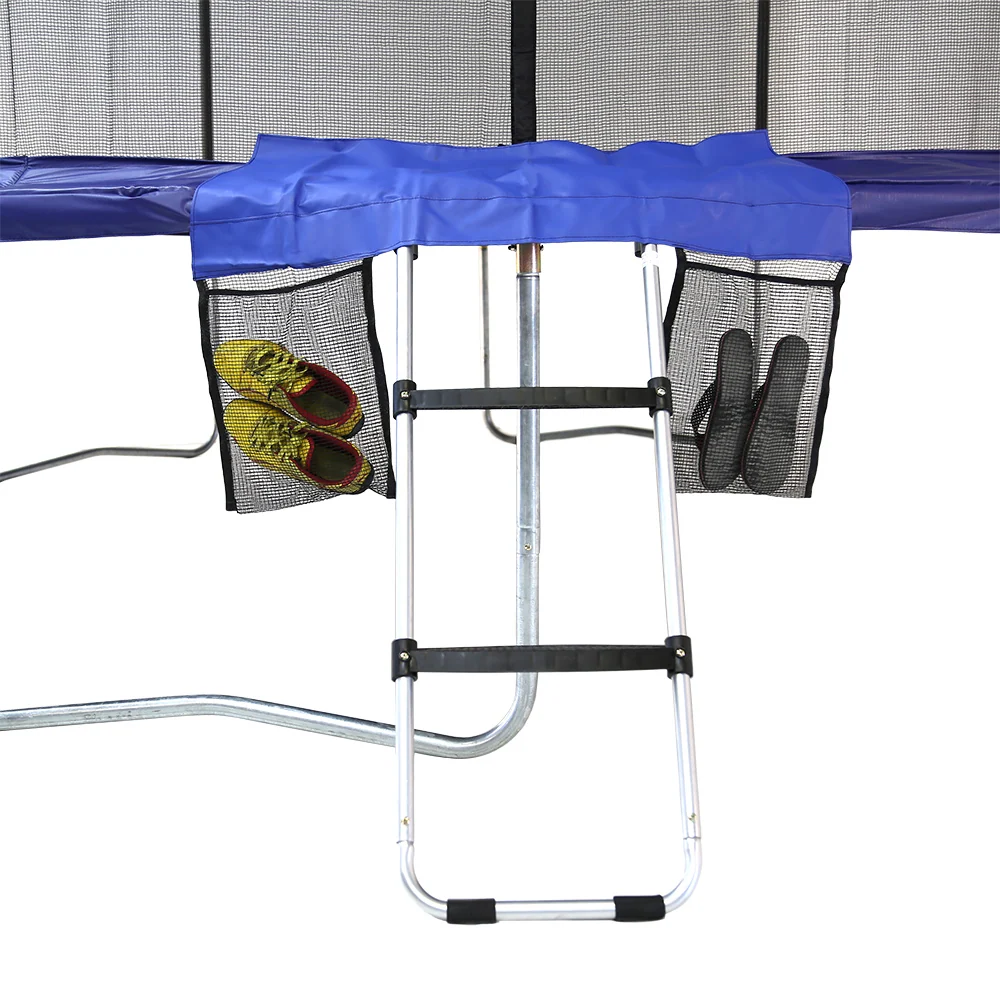 Wide Step Trampoline Ladder Kit with Door Mat and Shoe Bag