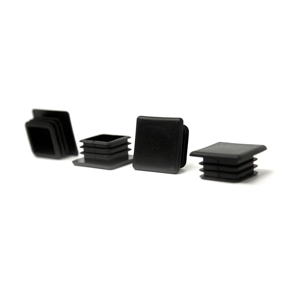 Black End Caps for T-Sockets, Pack of 4