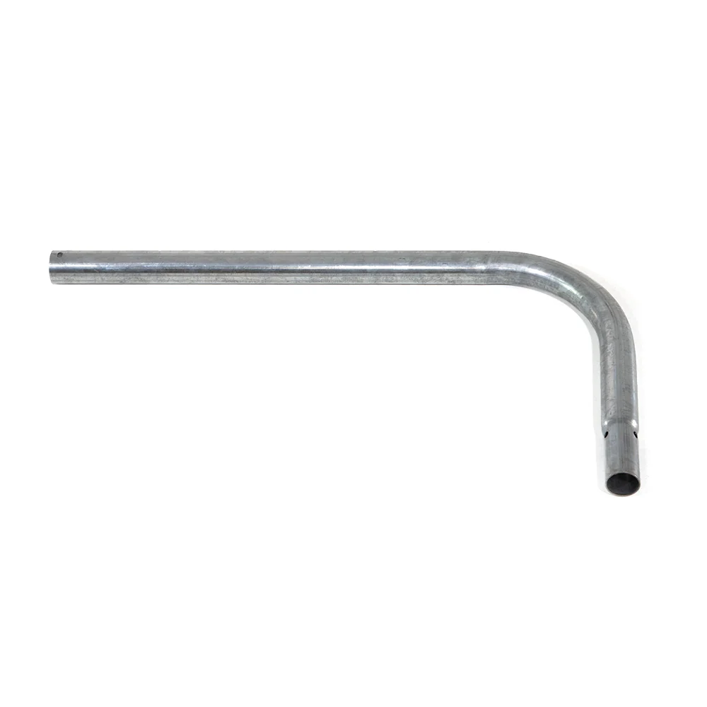 12' Square Curved Leg Female Replacement Part in Galvanized Steel