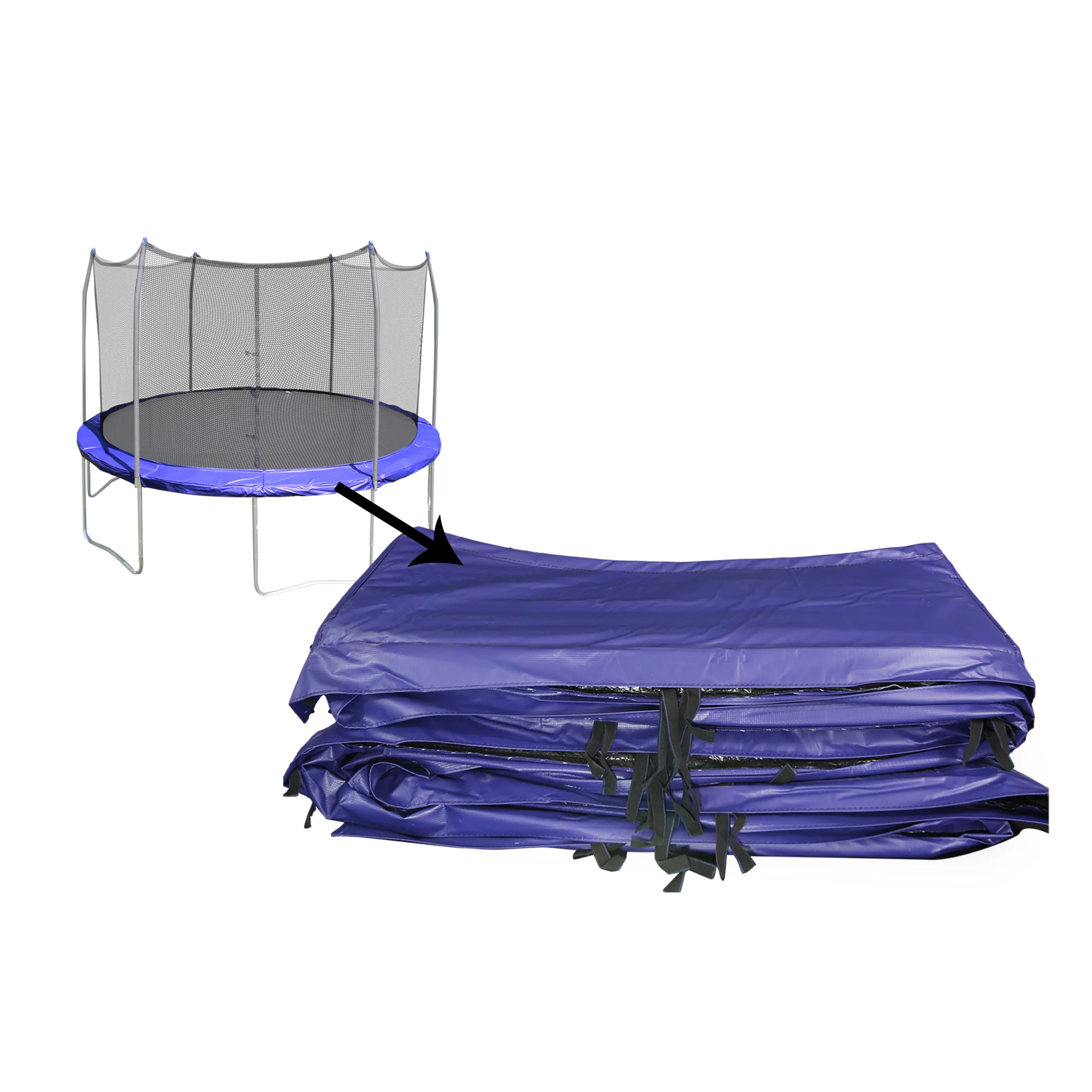 16' Round Spring Pad in Blue for Skywalker Trampolines