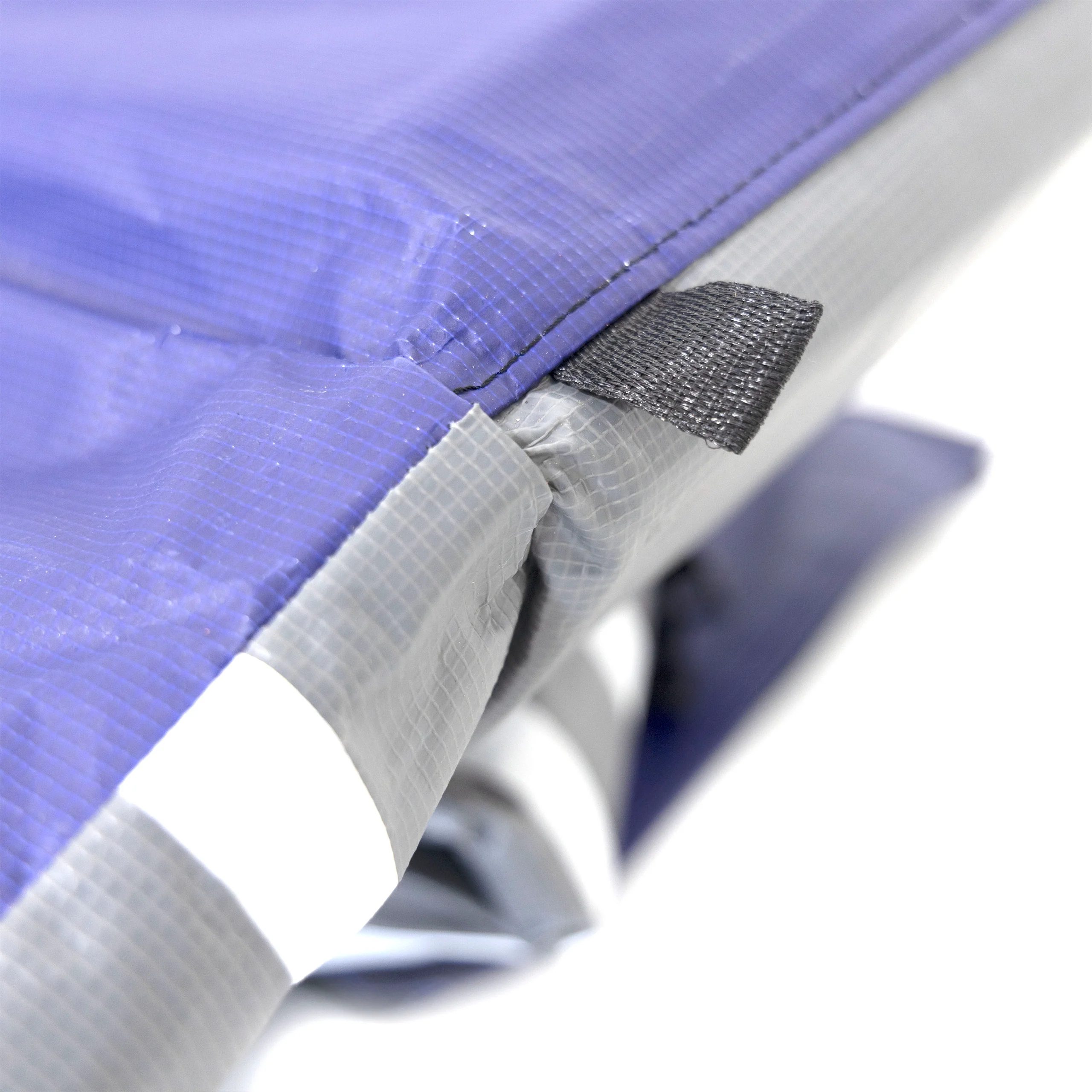 15 Ft. Square Trampoline Spring Pad in Reversible Blue and Grey