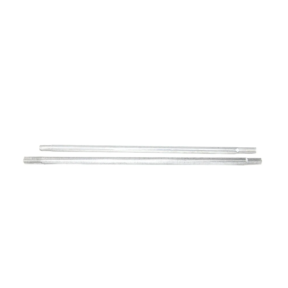 Lower Enclosure Straight Tubes, Set of 2 Galvanized Steel Poles