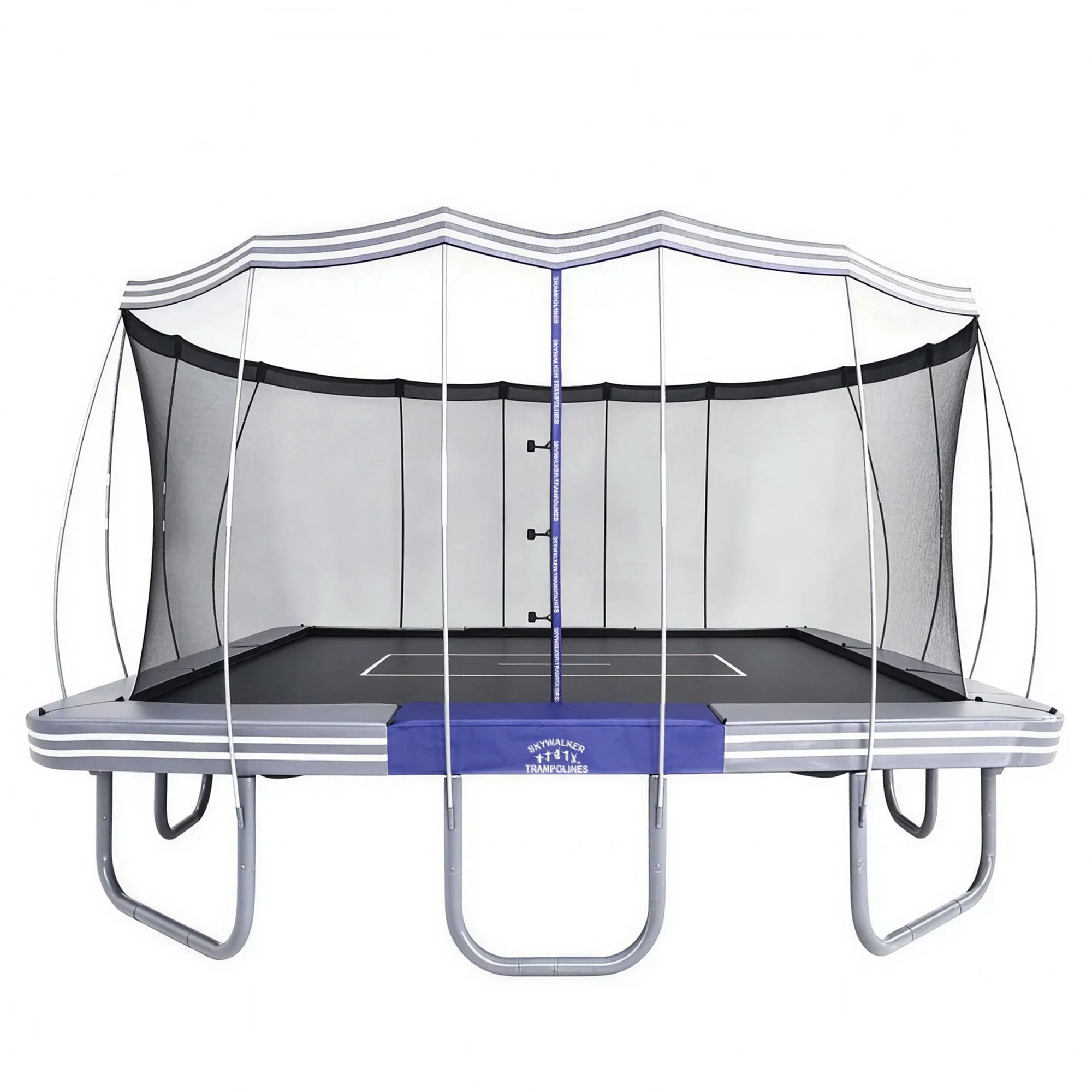 15' Premium Square Trampoline with Enclosure Net